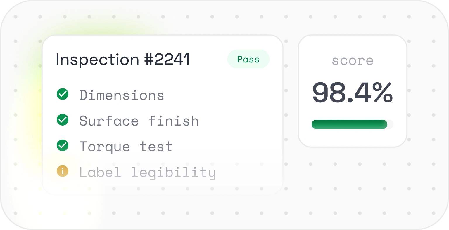 Quality Control module preview